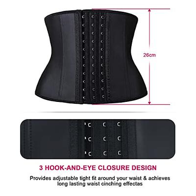 Fat-Burner Latex Waist Trainer Underbust Waist Corsets Body Shaper 3 Hooks  Long Torso