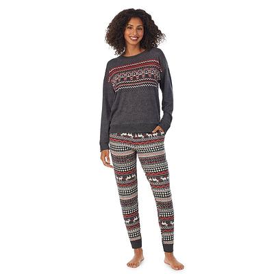 Women's Cuddl Duds® Sweater Knit Crewneck Top and Banded Bottom