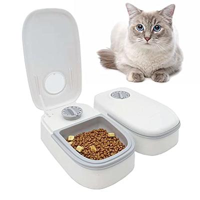 QLIFE Automatic Cat Dog Feeder: Dry Food Dispenser for Dog, Auto