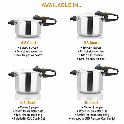 Zavor Ez Lock 6-Qt. 3-pc. Pressure Cooker, Color: Stainless Steel - JCPenney