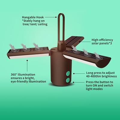 Rechargeable Camping Lantern Light, Stepless Dimming Cob Portable