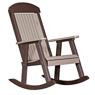 Cesicia Metal Rattan Outdoor Rocking Chair Recliner Chair with Olive Green Cushion for Living Room, Patio, Garden (Set of 2)