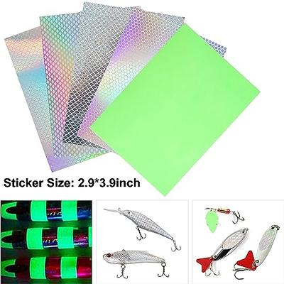 Fishing Lure Stickers Fishing Lure Eyes Kit, Assorted Reflective Adhesive  Laser Waterproof Fish Scale Film Realistic Sticky Fish Eyes for Lure Making  Fishing Baits Jig Fly Tying DIY Materials : : Sports