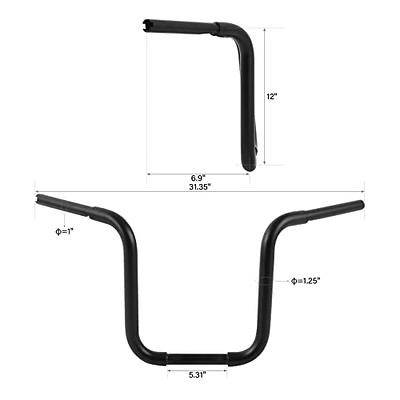 1-1/4 1.25 14 Rise Ape Hangers Handlebar For Harley Sportster Softail  Dyna