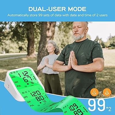 Blood Pressure Monitors for Home Use Upper Arm, Automatic Digital BP Machine,  High Blood Pressure Monitor with Large Cuff 8.66-15.75 Inch, Large Screen  with 4 Color Backlit Display, 2 X 99 Sets Memory - Yahoo Shopping