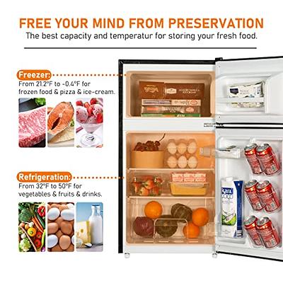 Frestec 3.1 CU' Mini Refrigerator, Compact Refrigerator, Small