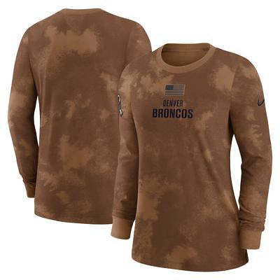 Men's Nike Brown Denver Broncos 2023 Salute to Service Club Pullover Hoodie Size: Small