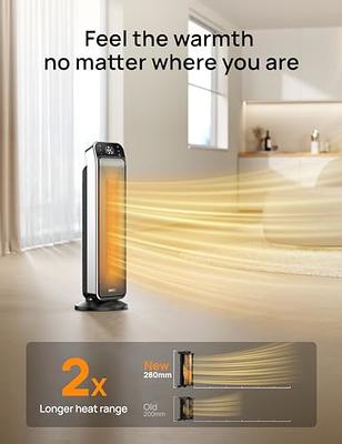  Dreo 24 Fast Quiet Oscillating Ceramic Space Heater with  Remote - 3 Modes, Overheating & Tip-Over Protection : Home & Kitchen