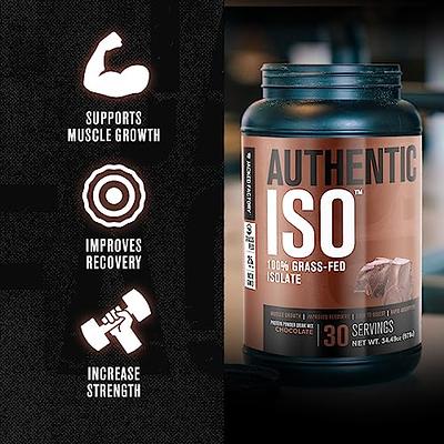 Jacked Factory Authentic ISO Grass Fed Whey Protein Isolate Powder - Low  Carb, Non-GMO Muscle Building Protein w/No Fillers, Post Workout Recovery,  Chocolate - Yahoo Shopping