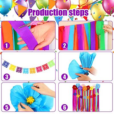 16 Pcs Mexican Paper Flowers Mexican Party Decorations Streamer Backdrop  and Papel Picado Banner Mexico Fiesta Party Decorations Supplies Set for  Cinco De Mayo Party Wedding Birthday - Yahoo Shopping