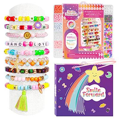 ANDYKEN Beads for Kids Crafts Bead Bracelets for Kids Beads for Jewelry Making Kids Colorful Acrylic Girls Bead Set Jewelry Crafting Set