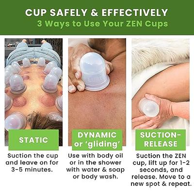 LURE Essentials Zen Cupping Therapy Set Cupping Kit for Massage Therapy -  Silicone Cups - Massage Cups Cupping for Cellulite – Lymphatic Drainage  Massage - Fascia (6 Cups Clear) - Yahoo Shopping