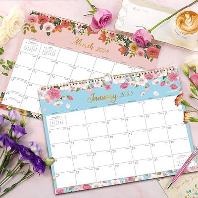 2024-2025 Calendar - 18 Monthly Wall Calendar 2024-2025 with Thick Paper, July  2024 - December 2025, 15 x 11.5, Twin-Wire Binding, Hanging Hook - Yahoo  Shopping