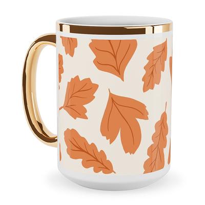 Little Cutie - Happy Oranges - Blue Travel Mug with Handle