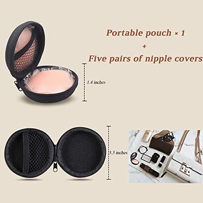 AFINNIEE 5 Pairs Pasties Nipple Cover for Women Reusable Invisible Adhesive  Silicone Nipple Stickers Round Nude (Nipple Covers) - Yahoo Shopping
