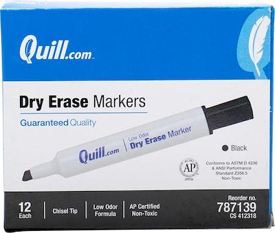 80001 Expo Low Odor Dry Erase Whiteboard Marker, Chisel Tip, Black