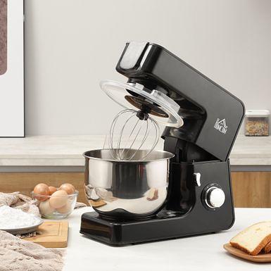 HOMCOM Stand Mixer with Splash Guard, Electric Hand Mixer Set with