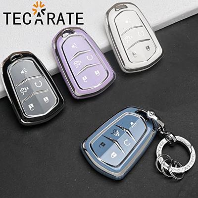 5 Buttons Tpu Jade Pattern Car Key Case Cover For Srx/xts/cts/xt 6