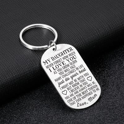 To My Son Inspirational Keychain Never Forget That I Love You Forever  Encourage Birthday Gifts keychain