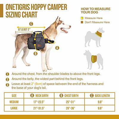  OneTigris Dog Pack Hound Travel Camping Hiking Backpack Saddle  Bag Rucksack for Medium & Large Dog (Ranger Green, Large) : Pet Supplies