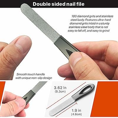 Toenail Clippers for Seniors Thick Toenails Nail Clipper Set with Ingrown  Toenail Tool & 16mm Wide Opening Nail Clippers for Men & 360 Degree Rotary Fingernail  Clipper & Leather Case and Nail