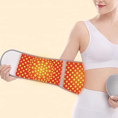 Extra Large52''Heating Pad Back Massage for Lower Back Pain,Battery Heat  Therapy Massage, Heated Back Brace Waist Belt Wrap-Abdominal and Back Pain