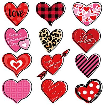 Valentines day washi tape digital, clipart, hearts, love you