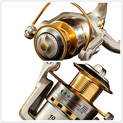 Fishing equipment Spinning Fishing Reel 12+1 Bearings Left Right  Interchangeable Handle for Fishing with Double Drag Brake System fishing  gear