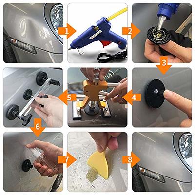 V CisxviLC 4pcs Powerful Car Dent Puller-Dent Removal Kits,Auto Dent Puller,Dent Removal Tool,Suction Cup Large & Small Dent Repair Kit,Screen