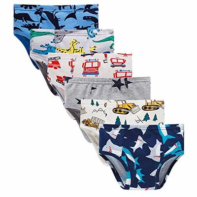 Finihen Boys Boxer Underwear Toddler Briefs Cotton Truck Dinosaur Toddler  Underwear Children Shark Undies Size 4 Multicoloured - Yahoo Shopping