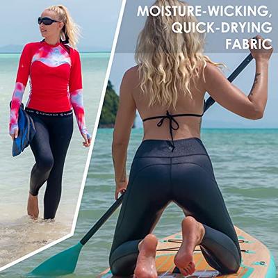  Swim Pants For Women UPF 50+ Long Swim Leggings Tights SPF  UV Protection Water Pants Diving Rash Guard Wetsuit