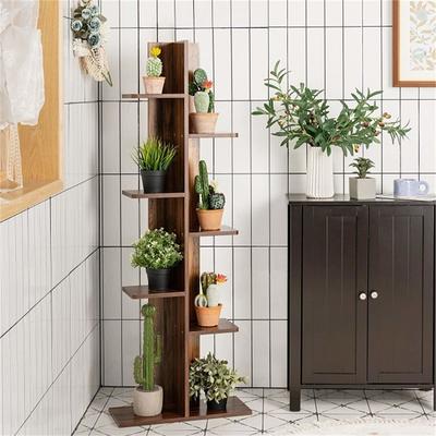 Costway 4 Tier Folding Metal Shelf Plant Stand Storage Open Shelf Corner Display Rack