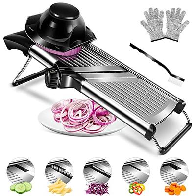 MASTERTOP Adjustable Mandoline Food Slicer Vegetable Slicer Fruit