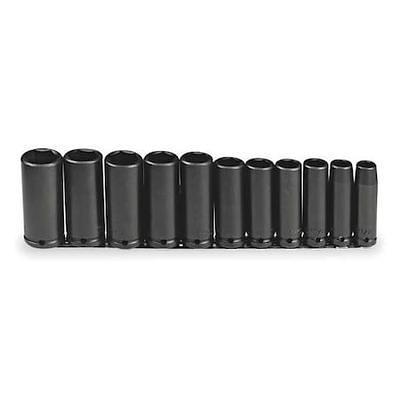 WESTWARD, Metric/SAE, 1/2 in Drive Size, Impact Socket Bit Set