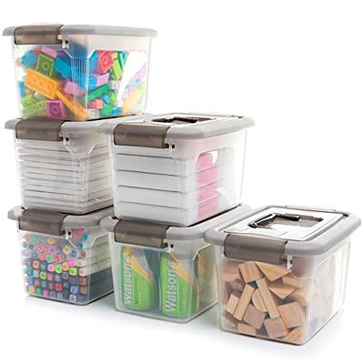 Citylife 17 QT Plastic Storage Bins with Latching Lids Stackable Storage  Containers for Organizing Large Clear Storage Box for Garage, Closet