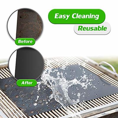 Grill Mats Non Stick Set of 5 BBQ Grill Mat Baking Mats BBQ Accessories  Grill Tools Reusable, Easy Clean Works on Gas, Charcoal, Electric Grill  15.75