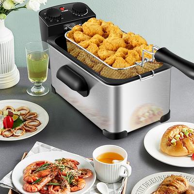 2Qt. Stainless Steel Deep Fryer with Lid