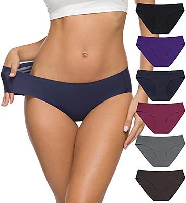 Cotton Seamless Underwear For Women No Show Bikini Panties Invisibles No  Panty Line Briefs 6 Pack