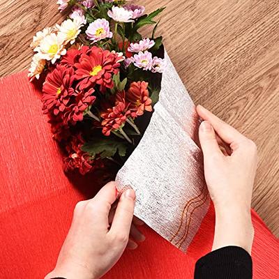 Flower Wrapping Paper, 2 Pack 11'' Bouquet Floral Packaging Wavy Mesh Yarn for Wedding Party Decoration, Black | Harfington