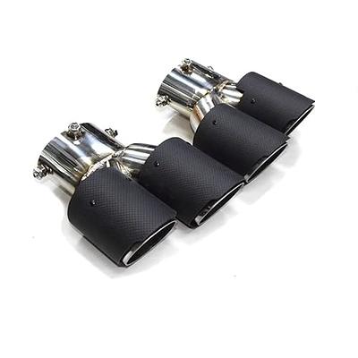 100% Real Carbon Fiber Car Exhaust Pipe Noise Canceller Cover