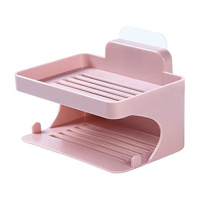 Baoblaze Double Layer Soap Dish, 2 Tiers Soap Dish, Soap Bar Holder, Soap  Stand, Soap Holder for Shower Wall Hotel Decoration, Pink - Yahoo Shopping