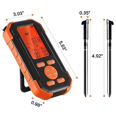 BBQ Dragon Remote Wireless Meat Thermometer w/ 4 Probes - BBQD366