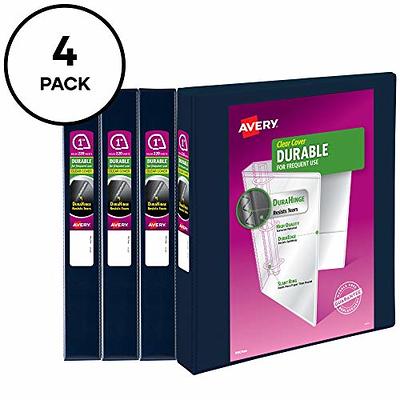 Avery Durable View 3 Ring Binders, 1 Slant Rings, 220-Sheet