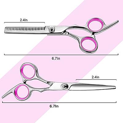 Hair Cutting Scissors Thinning Shears- Fcysy Professional Barber Sharp Hair  Scissors Hairdressing Shears Kit with Haircut Accessories in Leather Case  for Cutting Styling Hair for Women Men Pet - Yahoo Shopping