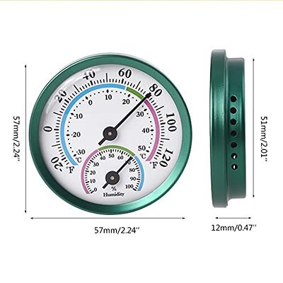 Mini Indoor Thermometer Hygrometer Analog 2 in 1 Temperature Humidity  Monitor Gauge for Home Room Outdoor Offices No Battery Needed - Yahoo  Shopping