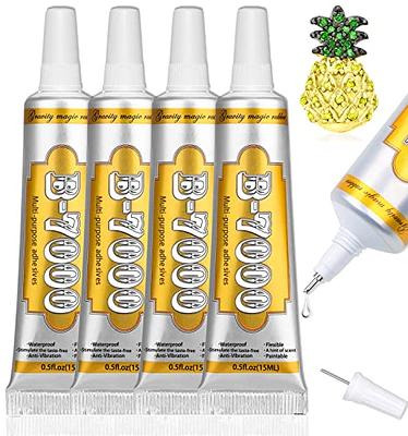 B7000 Glue Clear Adhesive - 15ml/0.5oz (2 Pack) - Jewelry Bead B-7000 Glue  with Precise Tips for Rhinestones Fabric, Glass, Jewelry Making, DIY Art  Crafts, Leather, Toys - Yahoo Shopping