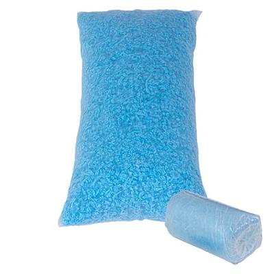 Neck Roll Pillow with Blue Shredded Foam Filling for Sleeping or