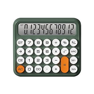 AOAILION Standard Calculator 12 Digit with Large LCD Display and Big Buttons,Cute  Calculator,Desktop Calculator for Office, Home, School (Green) - Yahoo  Shopping