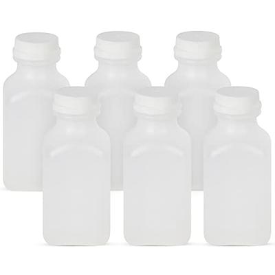 16 oz Clear Plastic Pet Square Jar (BPA Free) with Clear Natural Flip Top Cap (12 Pack)