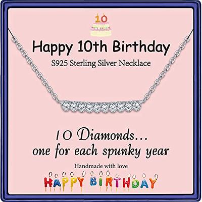 STORUP Gifts for 10 Year Old Girl, 10 Year Old Girl Birthday Gifts Sterling  Silver Heart Necklace Happy 10th Birthday Gifts for Girls Daughter  Granddaughter Sister Niece Cousin - Yahoo Shopping